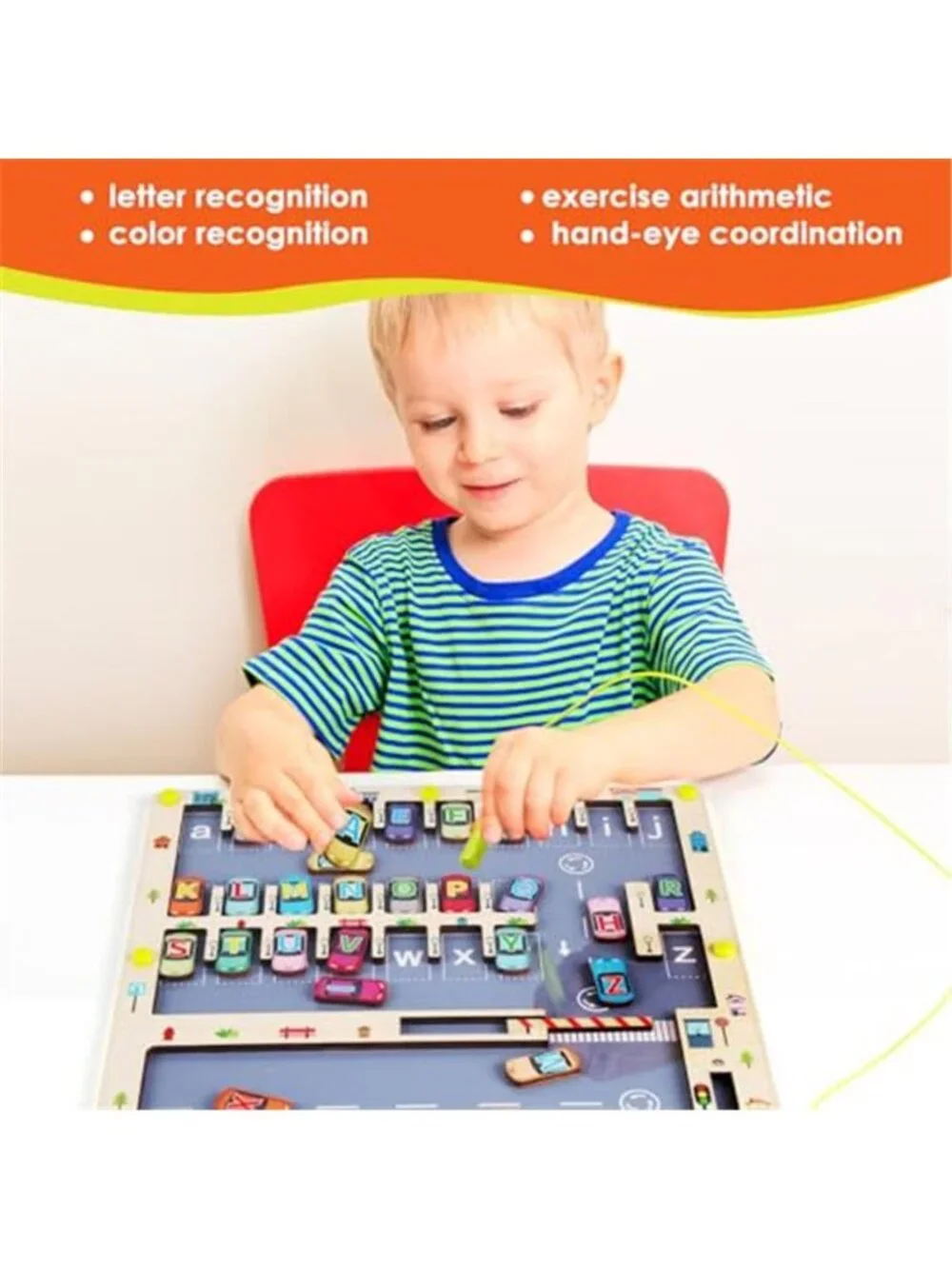 Magnetic Alphabet Maze Letter Puzzle for Fun Learning Montessori Educational Toy